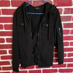 Black Zip Up Sweater